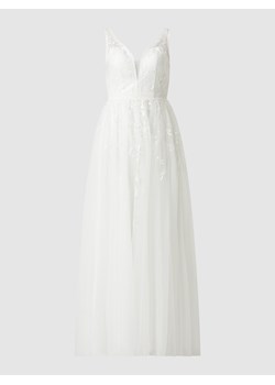 Suknia ślubna z tiulu z wycięciami ze sklepu Peek&Cloppenburg  w kategorii Sukienki - zdjęcie 158784637