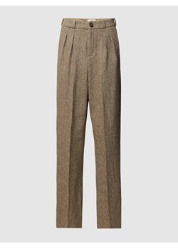Spodnie materiałowe ze wzorem na całej powierzchni model ‘BARON’ ze sklepu Peek&Cloppenburg  w kategorii Spodnie damskie - zdjęcie 158785375