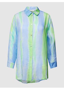 Bluzka koszulowa z przedłużonym tyłem ze sklepu Peek&Cloppenburg  w kategorii Koszule damskie - zdjęcie 158802235