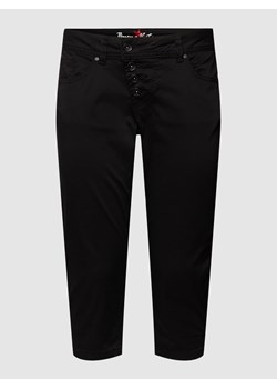 Spodnie capri z listwą guzikową model ‘Malibu’ ze sklepu Peek&Cloppenburg  w kategorii Spodnie damskie - zdjęcie 158804017