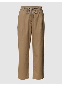Spodnie o skróconym kroju z wpuszczanymi kieszeniami ze sklepu Peek&Cloppenburg  w kategorii Spodnie damskie - zdjęcie 158815959
