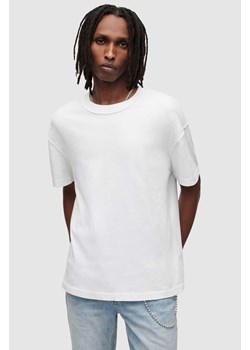 AllSaints t-shirt bawełniany ISAC SS CREW kolor biały z nadrukiem MD105V ze sklepu ANSWEAR.com w kategorii T-shirty męskie - zdjęcie 158834576