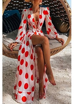 Pareo POLSIVA RED ze sklepu Ivet Shop w kategorii Odzież plażowa - zdjęcie 158838166