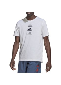 Koszulka adidas Designed To Move Logo HM4799 - biała ze sklepu streetstyle24.pl w kategorii T-shirty męskie - zdjęcie 158852189