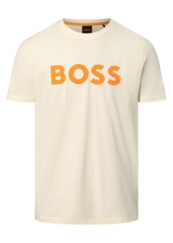 BOSS Orange T-shirt męski Mężczyźni Bawełna waniliowy nadruk ze sklepu vangraaf w kategorii T-shirty męskie - zdjęcie 158853029