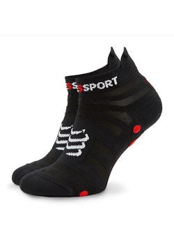 Skarpety Niskie Unisex Compressport Pro Racing Socks v4.0 Ultralight Run Low XU00051B Black/Red 906 ze sklepu eobuwie.pl w kategorii Skarpetki damskie - zdjęcie 158857195
