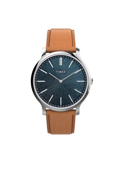Zegarek Timex City TW2V43400 Brown/Silver ze sklepu eobuwie.pl w kategorii Zegarki - zdjęcie 158858787