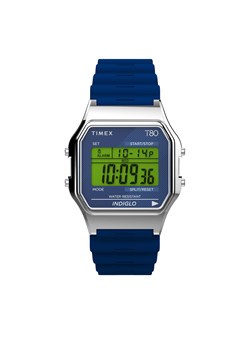 Zegarek Timex T80 TW2V41200 Blue/Silver ze sklepu eobuwie.pl w kategorii Zegarki - zdjęcie 158862859