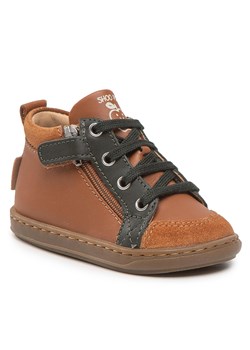 Trzewiki Shoo Pom Bouba Bi Zip N4BDBC0402 Camel/Pin ze sklepu eobuwie.pl w kategorii Buty zimowe dziecięce - zdjęcie 158866778