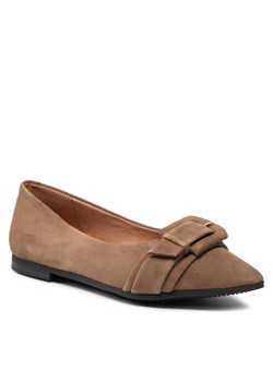 Półbuty Caprice 9-22100-29 Olive Suede 716 ze sklepu eobuwie.pl w kategorii Balerinki - zdjęcie 158867948