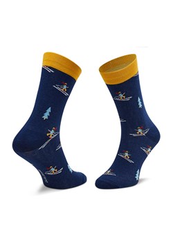 Skarpety wysokie unisex Dots Socks DTS-SX-482-G Granatowy ze sklepu eobuwie.pl w kategorii Skarpetki męskie - zdjęcie 158874979