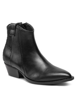 Botki Edeo 3969-741/1508 Czarny/Wzór ze sklepu eobuwie.pl w kategorii Botki - zdjęcie 158879959