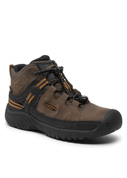 Trekkingi Keen Targhee Mid Wp 1019834 Dark Earth/Golden Brown ze sklepu eobuwie.pl w kategorii Buty trekkingowe dziecięce - zdjęcie 158882948