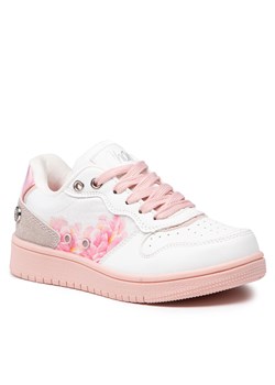 Sneakersy Shone 17122-046 White/Pink ze sklepu eobuwie.pl w kategorii Trampki dziecięce - zdjęcie 158883407