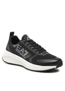 Sneakersy EA7 Emporio Armani X8X125 XK303 N763 Black/Silver ze sklepu eobuwie.pl w kategorii Buty sportowe męskie - zdjęcie 158883417