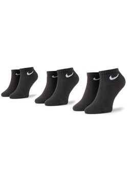 Zestaw 3 par niskich skarpet unisex Nike SX7667-010 Czarny ze sklepu eobuwie.pl w kategorii Skarpetki damskie - zdjęcie 158884407