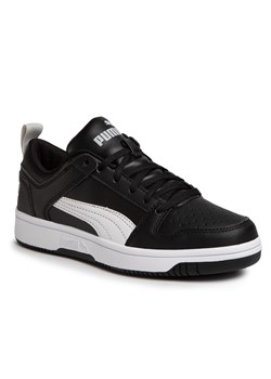 Sneakersy Puma Rebound Layup Lo Sl Jr 370490 02 Puma Black/White/High Rise ze sklepu eobuwie.pl w kategorii Buty sportowe dziecięce - zdjęcie 158887825