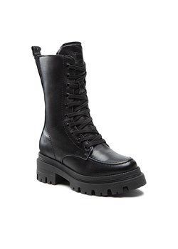 Botki Tamaris 1-25814-29 Black Leather 003 ze sklepu eobuwie.pl w kategorii Workery damskie - zdjęcie 158896129