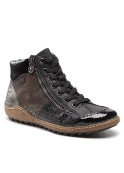 Botki Rieker L7541-00 Schwarz ze sklepu eobuwie.pl w kategorii Botki - zdjęcie 158896789