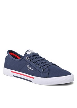 Tenisówki Pepe Jeans Brady Men Basic PMS30816 Navy 595 ze sklepu eobuwie.pl w kategorii Trampki męskie - zdjęcie 158901178