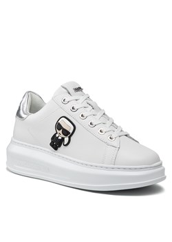 Sneakersy KARL LAGERFELD KL62530 White Lthr W/Silver ze sklepu eobuwie.pl w kategorii Buty sportowe damskie - zdjęcie 158901369