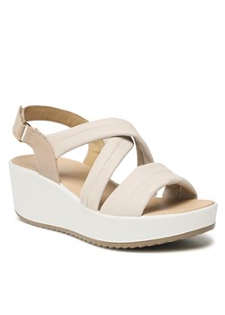 Sandały Bata 6668628 Beige ze sklepu eobuwie.pl w kategorii Sandały damskie - zdjęcie 158935409