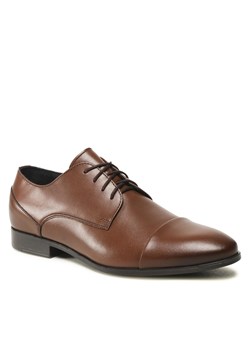 Półbuty Ryłko IDUK02 BR1025/Brązowy/Lico 6ZL ze sklepu eobuwie.pl w kategorii Buty eleganckie męskie - zdjęcie 158937126