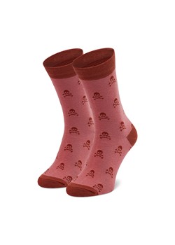 Skarpety Wysokie Męskie Dots Socks SX-413-R Różowy ze sklepu eobuwie.pl w kategorii Skarpetki damskie - zdjęcie 158947687