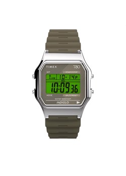 Zegarek Timex T80 TW2V41100 Khaki/Silver ze sklepu eobuwie.pl w kategorii Zegarki - zdjęcie 158951035