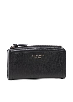 Duży Portfel Damski Kate Spade Zip Slim Wallet K5613 Black 001 ze sklepu eobuwie.pl w kategorii Portfele damskie - zdjęcie 158955285