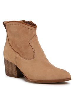 Botki R.Polański 1147 Camel Nubuck ze sklepu eobuwie.pl w kategorii Botki - zdjęcie 158962405
