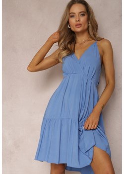 Niebieska Sukienka z Wiskozy Iphyle ze sklepu Renee odzież w kategorii Sukienki - zdjęcie 158968785