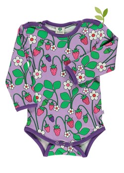 Småfolk Body &quot;Strawberry&quot; w kolorze fioletowym ze sklepu Limango Polska w kategorii Odzież dla niemowląt - zdjęcie 158971058