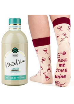 Skarpetki damskie SOXO White Wine w butelce ze sklepu Sklep SOXO w kategorii Skarpetki damskie - zdjęcie 158972607
