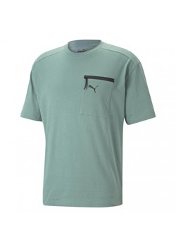 Męski t-shirt basic Puma Open Road - morski ze sklepu Sportstylestory.com w kategorii T-shirty męskie - zdjęcie 158974906
