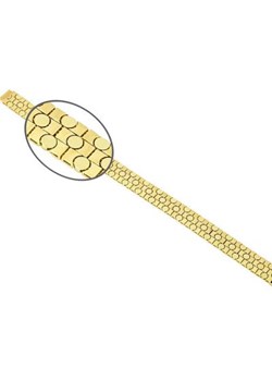 Złota bransoletka 375 TAŚMA KÓŁKA PROSTOKĄTY 17CM 12,08g ze sklepu LOVRIN w kategorii Bransoletki - zdjęcie 158980435