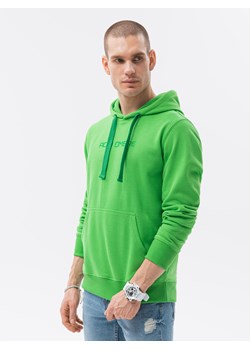 Bluza męska w mocnych kolorach - zielona V2 B1351 ze sklepu ombre w kategorii Bluzy męskie - zdjęcie 159001897