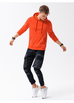 Bluza męska w mocnych kolorach - pomarańczowa V3 B1351 ze sklepu ombre w kategorii Bluzy męskie - zdjęcie 159003498