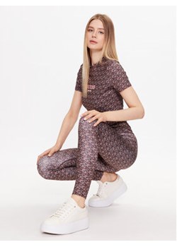 Guess Legginsy V3YB19 MC03W Brązowy Slim Fit ze sklepu MODIVO w kategorii Spodnie damskie - zdjęcie 159011955