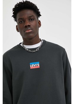 Levi&apos;s bluza męska kolor czarny z nadrukiem ze sklepu ANSWEAR.com w kategorii Bluzy męskie - zdjęcie 159018768