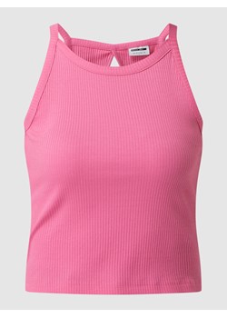 Krótki top z prążkowaną fakturą ze sklepu Peek&Cloppenburg  w kategorii Bluzki damskie - zdjęcie 159034987