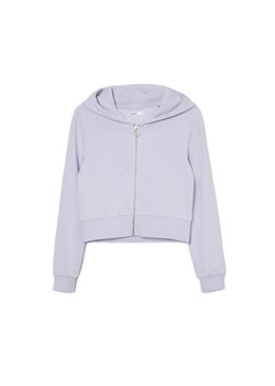 Cropp - Fioletowa rozpinana bluza z kapturem - fioletowy ze sklepu Cropp w kategorii Bluzy damskie - zdjęcie 159048579