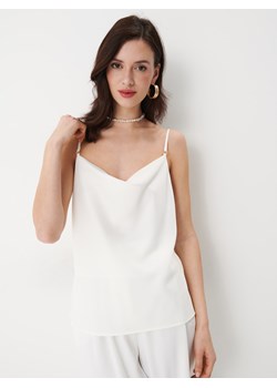 Mohito - Top na cienkich ramiączkach - Biały ze sklepu Mohito w kategorii Bluzki damskie - zdjęcie 159049499