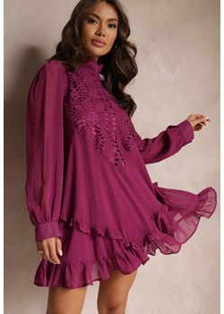 Fioletowa Sukienka Rislea ze sklepu Renee odzież w kategorii Sukienki - zdjęcie 159049607