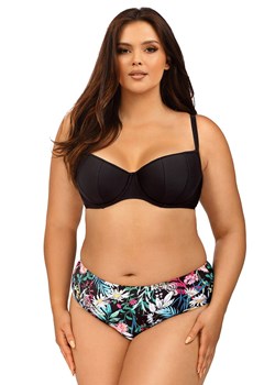 Strój kąpielowy dwuczęściowy z figami w kwiatowym princie Plus Size L2526/3, Kolor czarny-wzór, Rozmiar 36D, Lorin ze sklepu Intymna w kategorii Stroje kąpielowe - zdjęcie 159052586