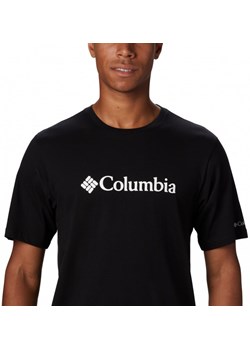 Męski t-shirt z nadrukiem COLUMBIA CSC Basic Logo Tee - czarny ze sklepu Sportstylestory.com w kategorii T-shirty męskie - zdjęcie 159052749
