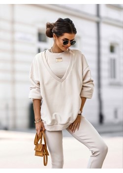 Bluza Frile J. Beżowa ze sklepu Lisa Mayo w kategorii Bluzy damskie - zdjęcie 159067676
