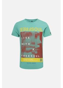 FREESOUL T-shirt - Zielony - Mężczyzna - 2XL(2XL) ze sklepu Halfprice w kategorii T-shirty męskie - zdjęcie 159079607