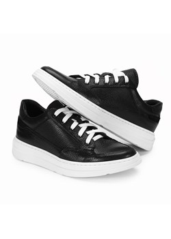 Czarne sneakersy LOGAN ze sklepu Domenoshoes w kategorii Trampki męskie - zdjęcie 159082455