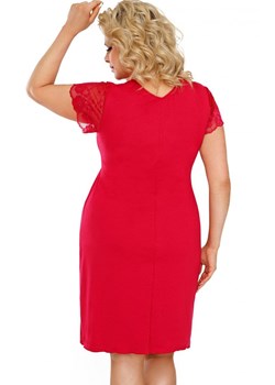 Koszulka nocna w kolorze malinowym Estera plus size, Kolor malinowy, Rozmiar 4XL, Donna ze sklepu Primodo w kategorii Koszule nocne - zdjęcie 159085638